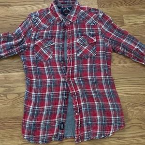 Vintage Hard Rock Red Flannel